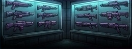 Оружейная лазеры и турели в настольной игре Война Киборгов